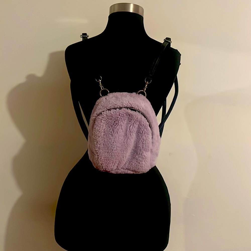 Fluffy backpack